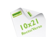 10 x 21cm - Recto Verso 170g