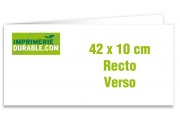 Format 42x10 ouvert - 2 Volets - Recto/Verso