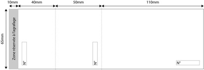 côtes carnets de billetterie 2 perforations