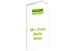 4000 cartons d'invitation 21x20 2 volets