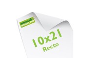 10 x 21cm - Recto 170g